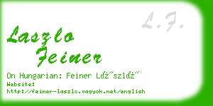 laszlo feiner business card